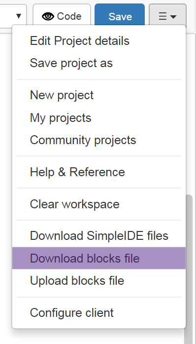 download blocks file highlight
